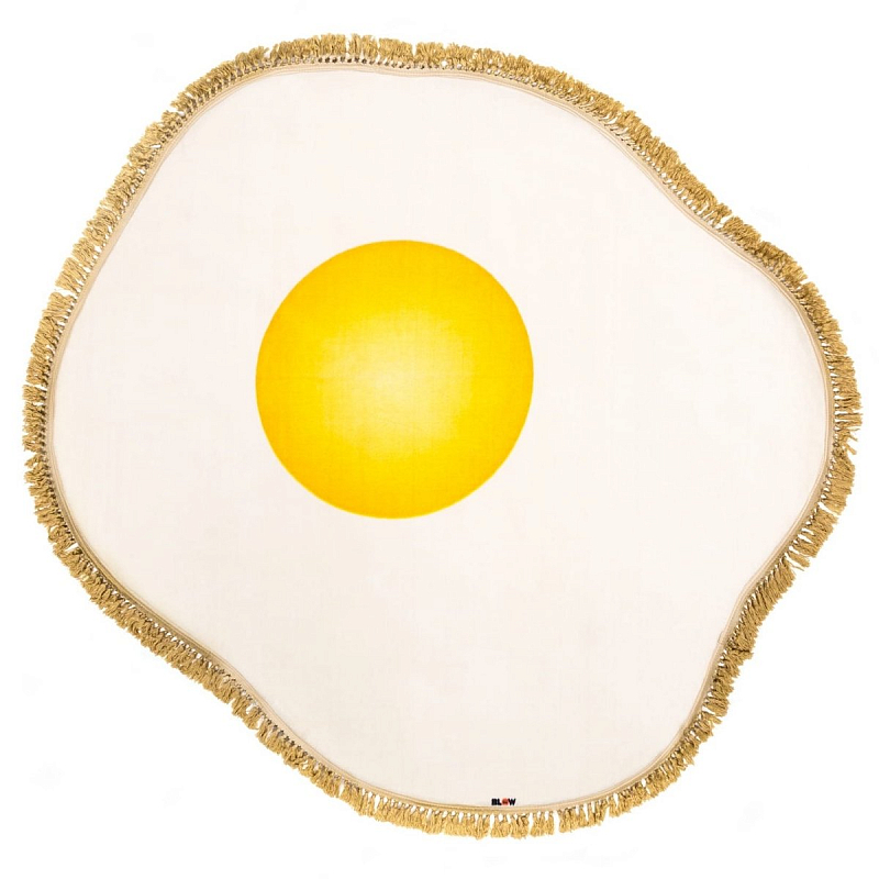 Ковер Seletti Rug Egg Желтый Белый Ковер Seletti Rug Egg Желтый Белый в Кирове | Loft Concept