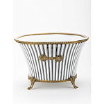 Кашпо Black white stripe варинант исполнения - 3 | Loft Concept в Кирове