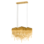 Люстра подвесная с металлическими цепочками и изогнутыми металлическими дугами 72 см Atlantis Chain варинант исполнения - 12 | Loft Concept в Кирове