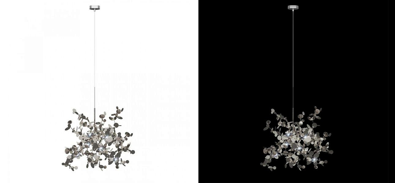 Люстра Terzani Argent Suspension Silver Pendant lamp диаметр 40 Люстра Terzani Argent Suspension Silver Pendant lamp диаметр 40 - Loft-Concept в Кирове