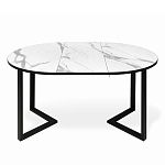 Стол обеденный раздвижной со столешницей белый мрамор Magali варинант исполнения - 4 | Loft Concept в Кирове