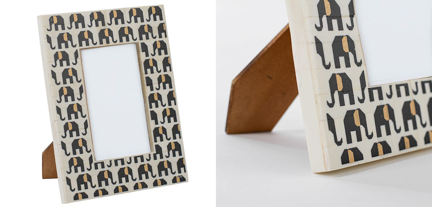 Фоторамка кость Indian Elephants Bone Inlay photo frame Фоторамка кость Indian Elephants Bone Inlay photo frame - Loft-Concept в Кирове