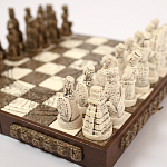 Шахматы  из  камня Cargador del Tiempo Chess Мексика ручная работа варинант исполнения - 4 | Loft Concept в Кирове