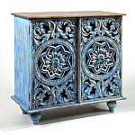 Комод с резным фасадом Blue Carved Chest of Drawers варинант исполнения - 2 | Loft Concept в Кирове