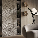 Гипсовая 3D панель с принтографией PM-37 варинант исполнения - 1 | Loft Concept в Кирове