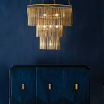 Люстра трёхъярусная золотого цвета Metal Tentacles варинант исполнения - 3 | Loft Concept в Кирове