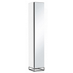 Шкаф-пенал белый с зеркальной дверцей Strict Lines варинант исполнения - 1 | Loft Concept в Кирове