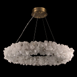 Люстра кольцевая из натурального горного хрусталя Harmonious Crystal Circles варинант исполнения - 2 | Loft Concept в Кирове