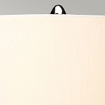 Настольная лампа с шарообразным прозрачным основанием из цветного переработанного стекла и белым цилиндрическим абажуром Elstead Lighting варинант исполнения - 9 | Loft Concept в Кирове