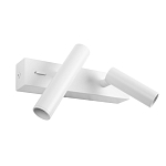 Бра с двумя цилиндрическими повортными спотами белого цвета Trumpet tube варинант исполнения - 2 | Loft Concept в Кирове