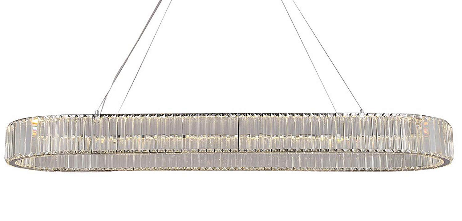Люстра Crystal Shine Linda Oval Chrome Chandelier Люстра Crystal Shine Linda Oval Chrome Chandelier - Loft-Concept в Кирове