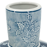 Ваза с голубым цветочным рисунком 43 см Blue & White Ornament варинант исполнения - 3 | Loft Concept в Кирове