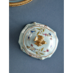 Шкатулка голубого цвета с рисунком и состаренным эффектом Eden Garden варинант исполнения - 5 | Loft Concept в Кирове