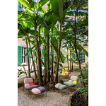 Дизайнерское разноцветное кресло на металлическом каркасе с подставкой для ног Poltronova Plasma Armchair варинант исполнения - 10 | Loft Concept в Кирове