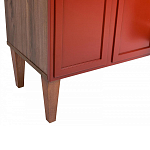 ТВ-тумба красная из массива бука с 2-мя дверками и ящиком Wenge Light варинант исполнения - 6 | Loft Concept в Кирове