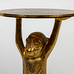 Столик с подстольем в виде обезьянки Bombay Gold варинант исполнения - 4 | Loft Concept в Кирове