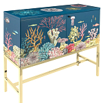 Буфет ручная роспись в морском стиле Cabinet Fondo Marino  варинант исполнения - 1 | Loft Concept в Кирове