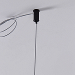 Люстра подвесная светодиодная черный металл Ring Horizontal варинант исполнения - 7 | Loft Concept в Кирове