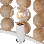 Люстра в форме цилиндра с вставками из деревянных бусин Wooden Beads варинант исполнения - 4 | Loft Concept в Кирове