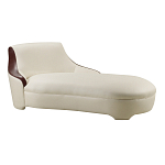 Премиальная кушетка с вставками из кожи Holland варинант исполнения - 1 | Loft Concept в Кирове