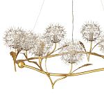 Люстра круглая с декором в виде цветков одуванчика Hanging Dandelion варинант исполнения - 2 | Loft Concept в Кирове