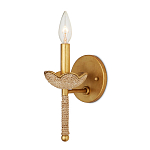 Бра из кованого железа с отделкой плетеной веревкой и сусальным золотом Parisian Style варинант исполнения - 3 | Loft Concept в Кирове