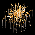 Бра с лучеобразным основанием и подвесками из прозрачного стекла в виде длинных капель Droplet Chandelier варинант исполнения - 2 | Loft Concept в Кирове