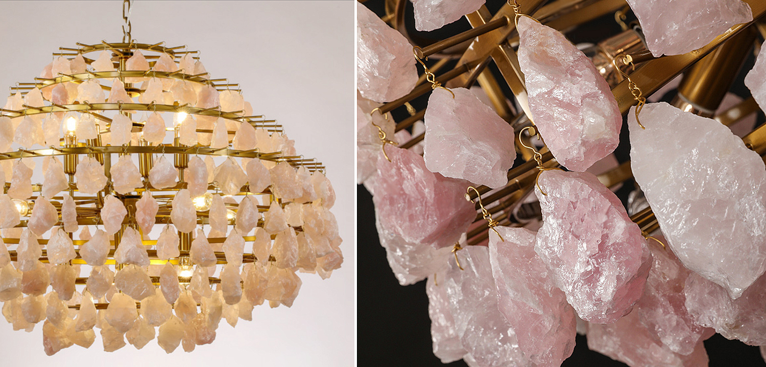 Hardis Pink stone Chandelier 82 Hardis Pink stone Chandelier 82 - Loft-Concept в Кирове