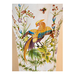 Ваза из фарфора с бронзовой стрекозой  Paradise Dragonfly варинант исполнения - 8 | Loft Concept в Кирове