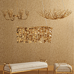 Люстра в форме золотой чаши из кораллов Coral Decor варинант исполнения - 3 | Loft Concept в Кирове