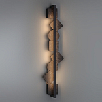 Бра вертикальное с черными кругами и квадратами Gravyura варинант исполнения - 6 | Loft Concept в Кирове