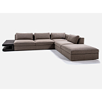 4-х местный Угловой модульный диван Zartаrn с приставным деревянным столиком варинант исполнения - 2 | Loft Concept в Кирове