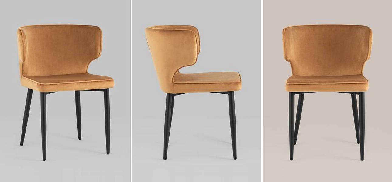 Стул Mateo Chair Терракотовый Велюр Стул Mateo Chair Терракотовый Велюр - Loft-Concept в Кирове