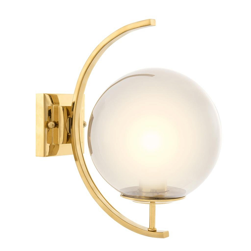 Бра Eichholtz Wall Lamp Cascade Gold Глянцевое золото Дымчатый (Smoke) Бра Eichholtz Wall Lamp Cascade Gold Глянцевое золото Дымчатый (Smoke) в Кирове | Loft Concept