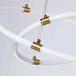 Люстра подвесная с двумя пересекающимися белыми светодиоидными кольцами Luke Lampco Tracer Lamp варинант исполнения - 4 | Loft Concept в Кирове