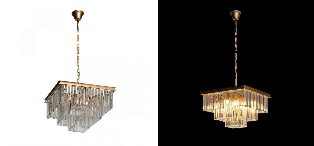 Квадратная Люстра RH 1920s Odeon GOLD iron Three Layers Прозрачное Стекло 50х50 Квадратная Люстра RH 1920s Odeon GOLD iron Three Layers Прозрачное Стекло 50х50 - Loft-Concept в Кирове