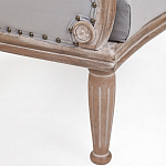 Кресло низкое с мягкой обивкой из велюра на 4-х деревянных ножках Emile Armchair grey варинант исполнения - 4 | Loft Concept в Кирове