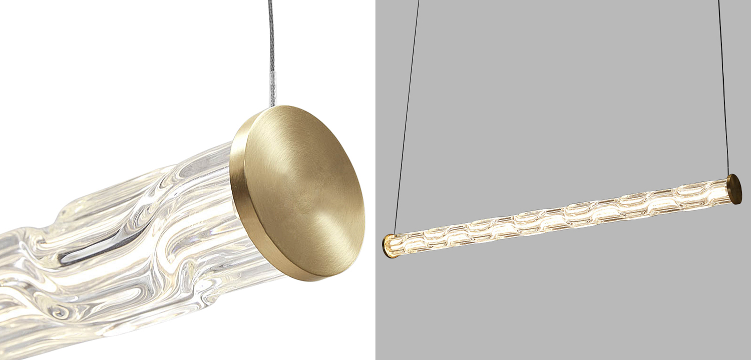 Линейный подвесной светильник Storey Glass Hanging Lamp Линейный подвесной светильник Storey Glass Hanging Lamp - Loft-Concept в Кирове