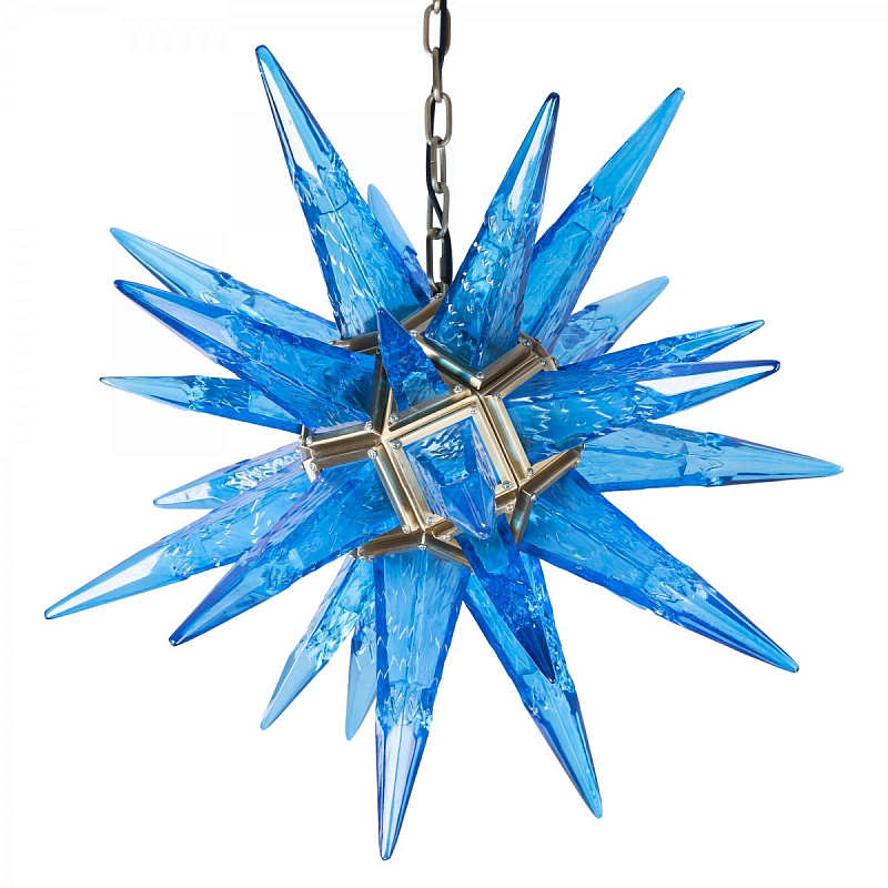 Люстра Chandelier Star Blue Латунь Люстра Chandelier Star Blue Латунь в Кирове | Loft Concept