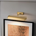 Светильник для картин цвета состаренная латунь с широким плафоном на прямоугольном основании Elstead Lighting варинант исполнения - 12 | Loft Concept в Кирове