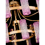 Люстра двухъярусная круглая с текстурными цилиндрическими плафонами Glimpse варинант исполнения - 4 | Loft Concept в Кирове