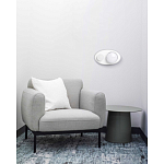 Бра овальной формы белого цвета с 2-мя лампами Lunar Pebbles варинант исполнения - 8 | Loft Concept в Кирове