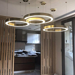 Люстра Light Ring Horizontal Латунь варинант исполнения - 3 | Loft Concept в Кирове