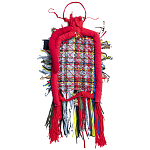 Настенный ковер разноцветный из одежды Heart варинант исполнения - 1 | Loft Concept в Кирове