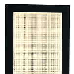 Светодиодное прямоугольное бра из металла черного цвета Lattice Lux варинант исполнения - 2 | Loft Concept в Кирове
