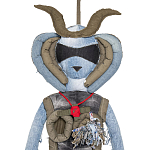 Кукла из джинсовой одежды и армейских палаток Rusalka Jeans&Tents варинант исполнения - 2 | Loft Concept в Кирове