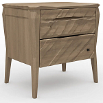 Тумба прикроватная из массива дуба с 2-мя ящиками Tasteful Furniture варинант исполнения - 1 | Loft Concept в Кирове