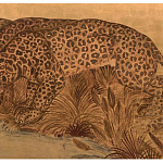 Картина с изображением Леопардов Leopards by stream варинант исполнения - 2 | Loft Concept в Кирове