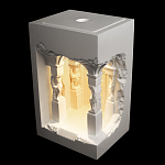 Встраиваемый в стену гипсовый светильник под покраску с колоннами и арками в античном стиле Antiquity Athena варинант исполнения - 3 | Loft Concept в Кирове