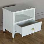 Прикроватная тумбочка с полкой Elsa Dreams White варинант исполнения - 2 | Loft Concept в Кирове